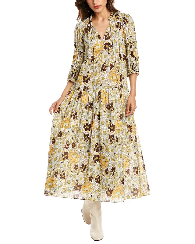 Rebecca Taylor Puff Sleeve Dress