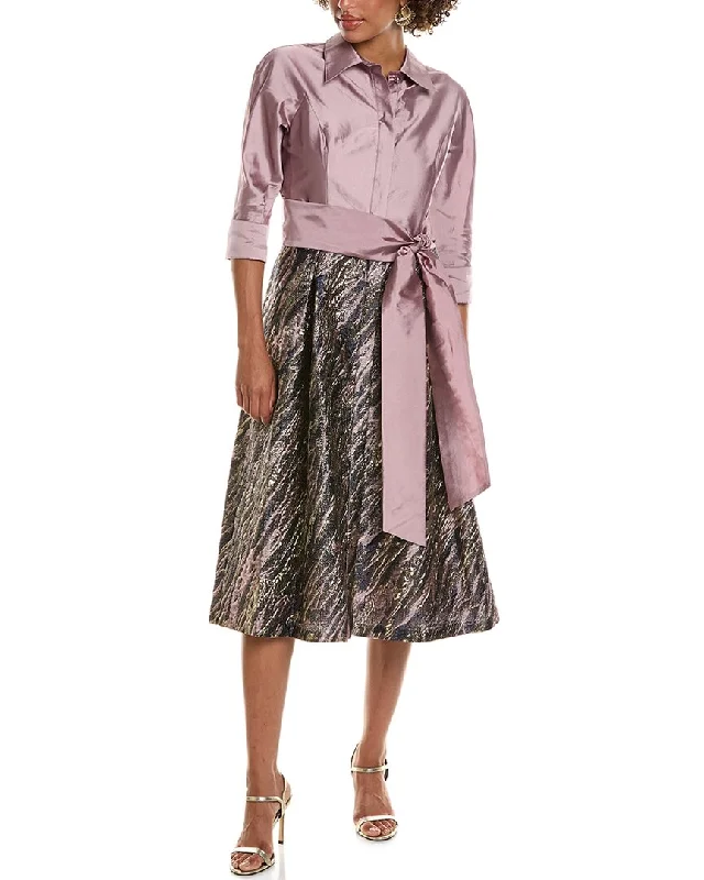 Outfits For Women Fashion Essentials Teri Jon by Rickie Freeman Taffeta Shirtdress