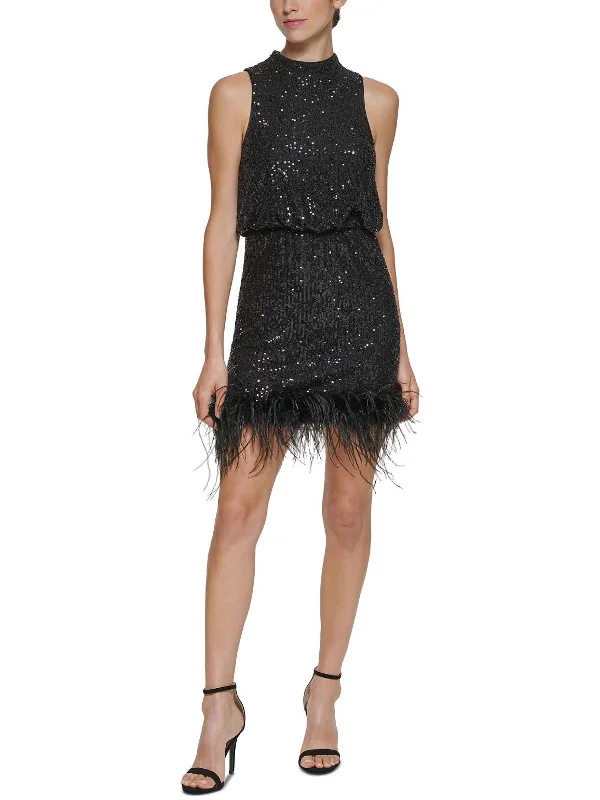 Women's Activewear Attire Wardrobe Essentials Womens Sequined Mini Cocktail and Party Dress Women's Activewear Attire Wardrobe Essentials Womens Sequined Mini Cocktail and Party Dress