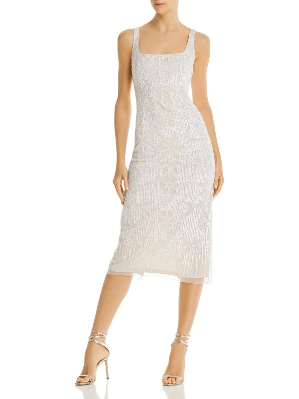 Women's Office Outfit Chic Style, Always In Vogue Womens Sequined Sleeveless Sheath Dress Women's Office Outfit Chic Style, Always In Vogue Womens Sequined Sleeveless Sheath Dress