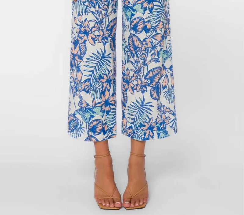 Women's Stylish Professional Apparel Edgy Fashion Alyx Pants In Blue Tropicana