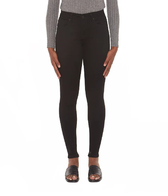 Chic Women's Attire Elegant Style Blair-BLK Mid-Rise Skinny Jeans
