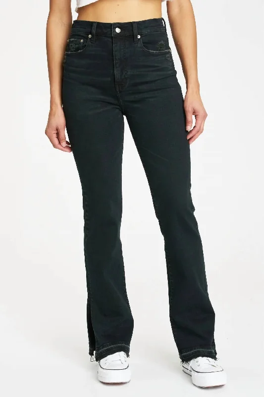 Women's Everyday Attire Chic Outfits Go Getter High Rise Flare In Late Text