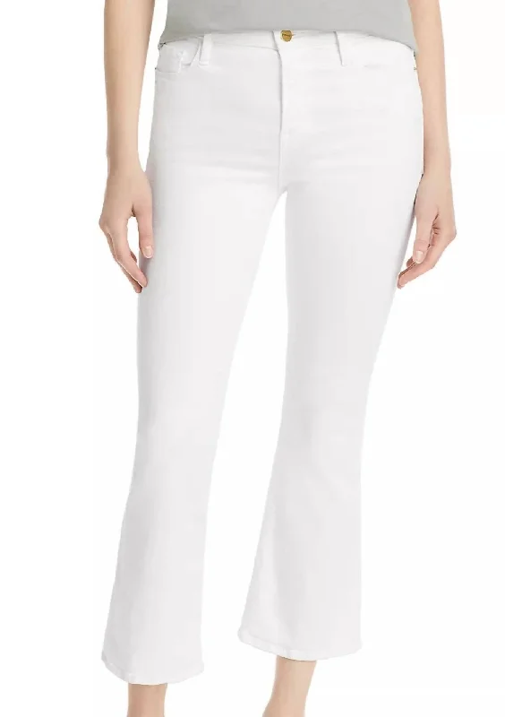 Affordable Women's Attire Exclusive Discount Le Crop Mini Boot Jeans In White