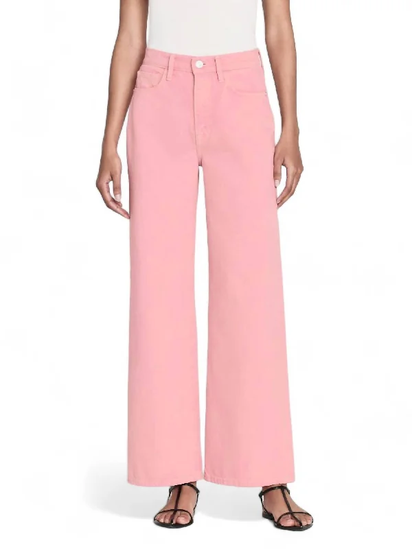 Graceful Fashion Limited - Time Bundle Le Jane Wide Crop Jean In Washed Dusty Pink