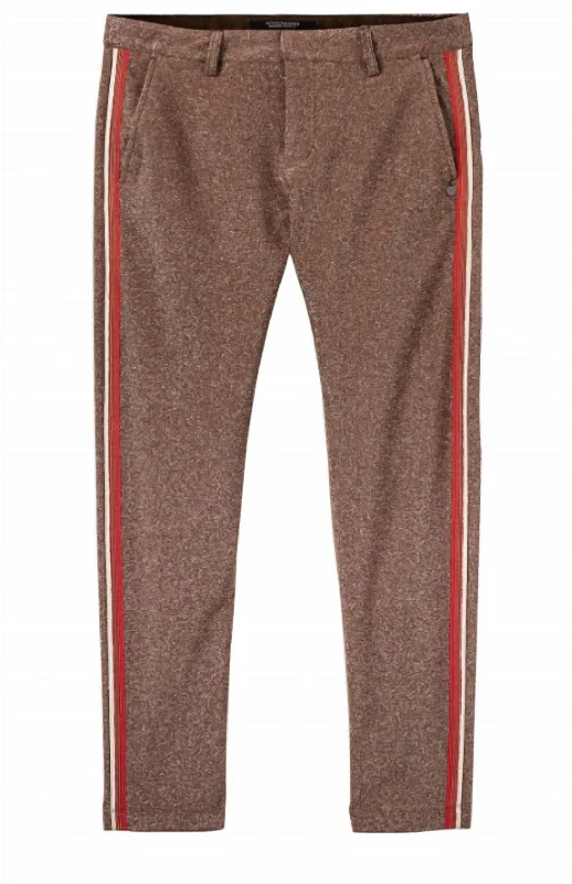 Comfortable Casual Wear Trendy Aesthetics Lurex Tailored Pant In Gold