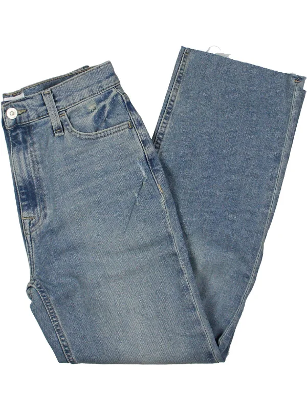 Women's Fashion Essentials Trend Setting Wardrobe Noa Womens Mid-Rise Straight Leg Cropped Jeans Women's Fashion Essentials Trend Setting Wardrobe Noa Womens Mid-Rise Straight Leg Cropped Jeans