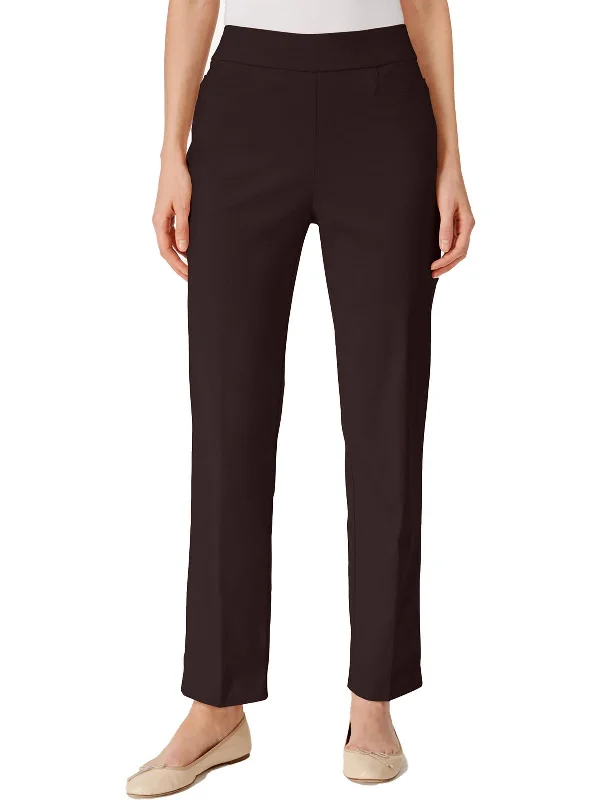 Women's Outerwear Apparel Current Trends Petites Womens Modern Fit Slimming Straight Leg Pants Women's Outerwear Apparel Current Trends Petites Womens Modern Fit Slimming Straight Leg Pants
