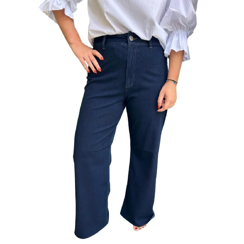 Simone Wide Leg Pants In Denim