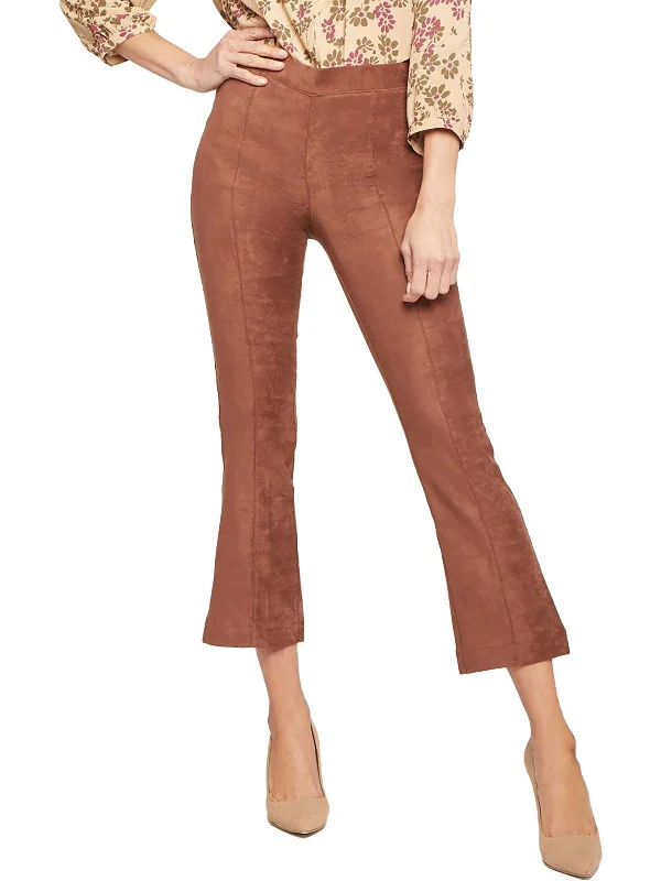 Women's Evening Wear Redefining Women's Fashion Womens Faux Suede Bootcut Cropped Pants Women's Evening Wear Redefining Women's Fashion Womens Faux Suede Bootcut Cropped Pants